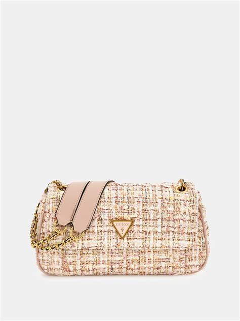 guess giully tweed crossbody